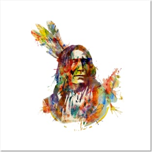 Chief Mojo Watercolor Posters and Art